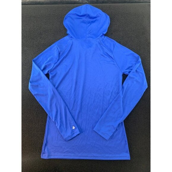 Badger Sport Blue Long Sleeve Hoodie Athletic Top Women's Size S - Picture 2 of 6